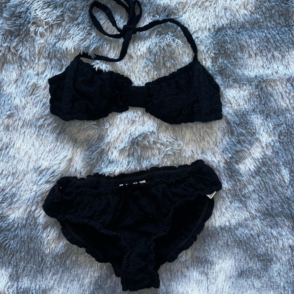 Black 2 piece swim suit